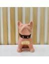 Bulldog Rosa in Ceramica Dipinto a Mano Tom Ch