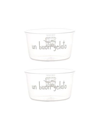 Coppia di coppette gelato "Un buon gelato" Simple Day