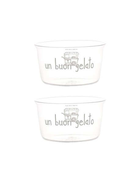 Coppia di coppette gelato "Un buon gelato" Simple Day