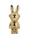 Salvadanaio Coniglio grande rabbit dorato Tognana