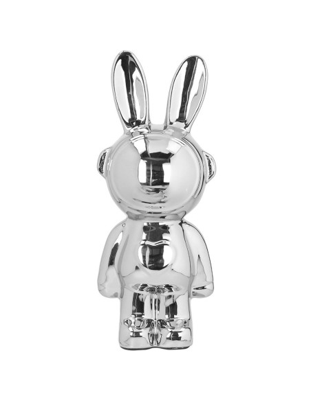 Salvadanaio Coniglio grande rabbit argentato Tognana