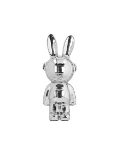 Salvadanaio Coniglio piccolo rabbit argentato Tognana