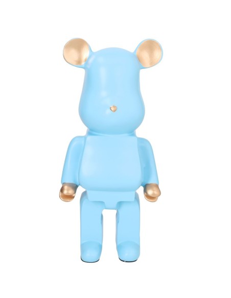 Salvadanaio Orso Blu pastello e oro Tognana