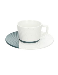 Set 2 tazze da caffè ottanio e bianche Tognana 2