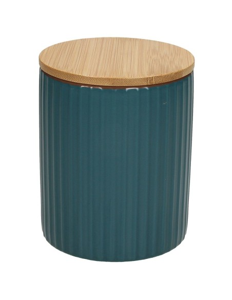 Barattolo da cucina rigato ottanio e beige Tognana