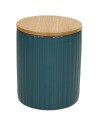 Barattolo da cucina rigato ottanio e beige Tognana