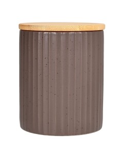 Barattolo da cucina rigato moka e beige Tognana