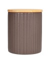 Barattolo da cucina rigato moka e beige Tognana