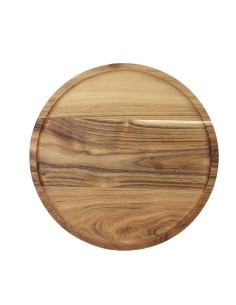 Vassoio rotondo serving in legno naturale Tognana