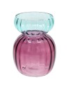 Vaso vetro bicolore viola e azzurro Tognana
