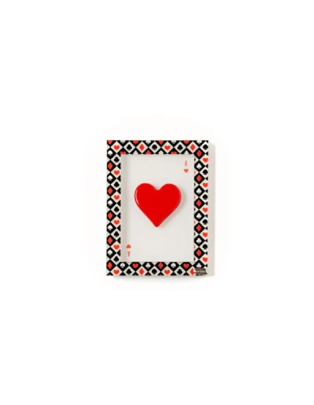 Quadretto seme poker Cuori rossi Ilary Queen