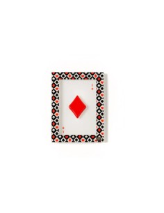 Quadretto seme poker Quadri rosso Ilary Queen