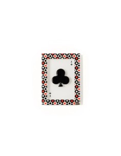Quadretto seme poker Fiori nero Ilary Queen