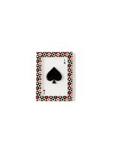 Quadretto seme poker Picche nero Ilary Queen
