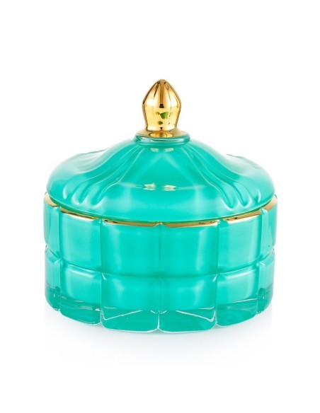 Scatola verde decorativa piccola Tresors Emò