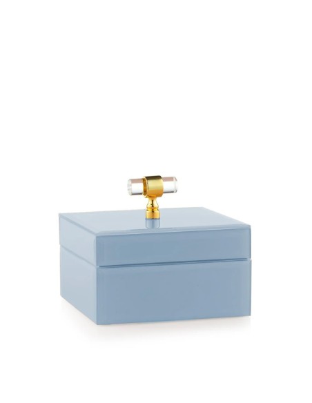 Portagioie grande in vetro blu Jewel Emò