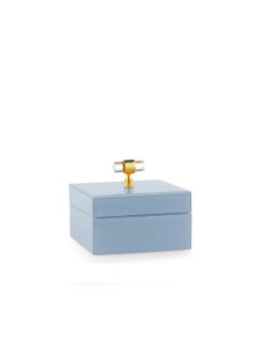 Portagioie piccolo in vetro blu Jewel Emò
