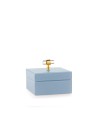 Portagioie piccolo in vetro blu Jewel Emò