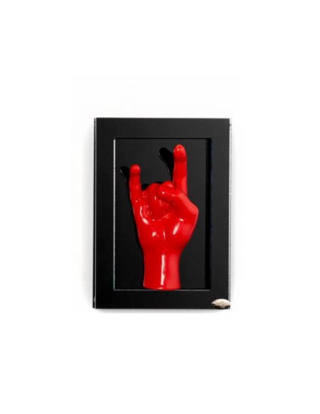 Quadretto Corna scaramantiche rosse Ilary Queen