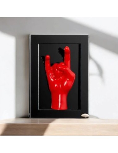 Quadretto Corna scaramantiche rosse Ilary Queen
