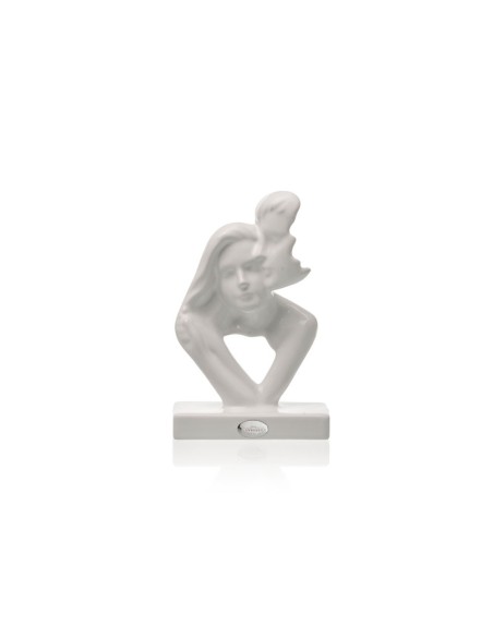 Scultura Innamorati bianca lucida piccola Ilary Queen