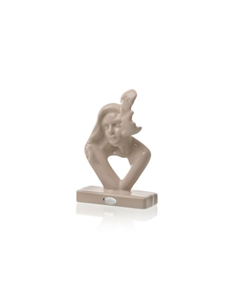 Scultura Innamorati tortora lucida piccola Ilary Queen