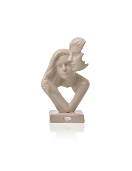 Scultura Innamorati tortora lucido grande Ilary Queen