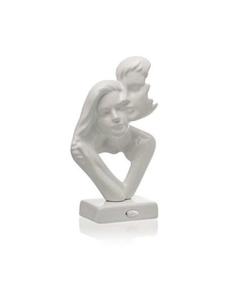Scultura Innamorati bianca lucida grande Ilary Queen