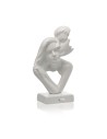 Scultura Innamorati bianca lucida grande Ilary Queen