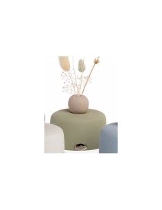 Vasetto verde salvia con sfera e pampas Ilary Queen