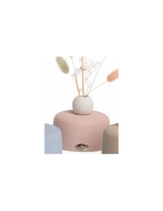 Vasetto cipria con sfera e pampas Ilary Queen 2
