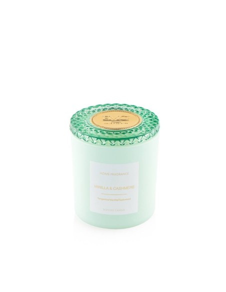 Candela profumata in vetro verde Essence Emò