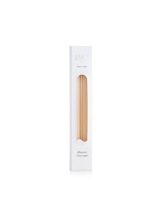 Set 2 candele a strisce oblique avana Essence Emò