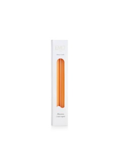 Set 2 candele a strisce dritte gialle Essence Emò