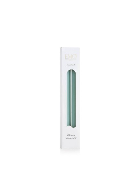 Set 2 candele a strisce dritte verdi Essence Emò