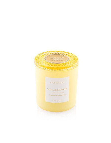 Candela profumata in vetro gialla Essence Emò