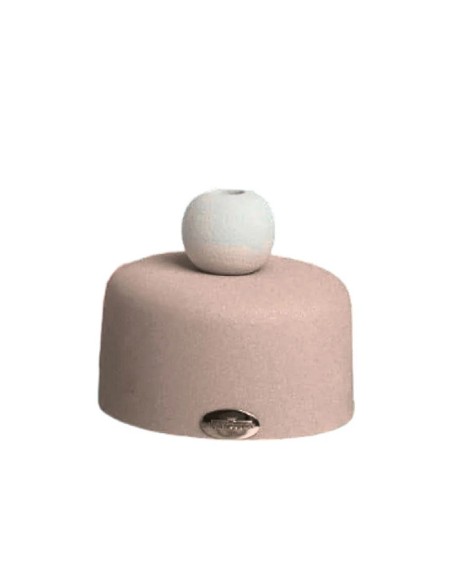 Vasetto cipria con sfera e pampas Ilary Queen