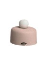 Vasetto cipria con sfera e pampas Ilary Queen