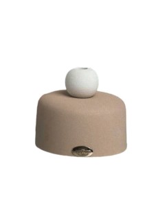 Vasetto tortora con sfera e pampas Ilary Queen