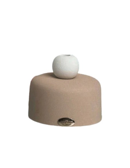 Vasetto tortora con sfera e pampas Ilary Queen