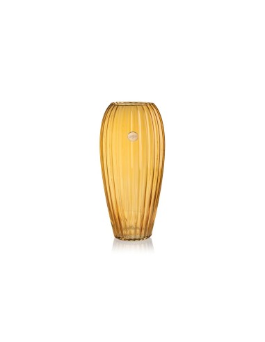 Vaso lustrato in vetro ambra Ilary Queen