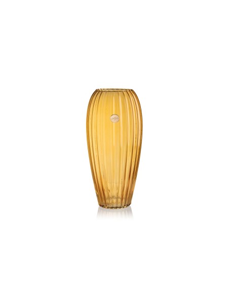 Vaso lustrato in vetro ambra Ilary Queen