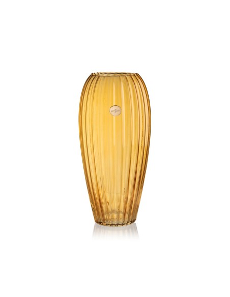 Vaso lustrato in vetro ambra Ilary Queen