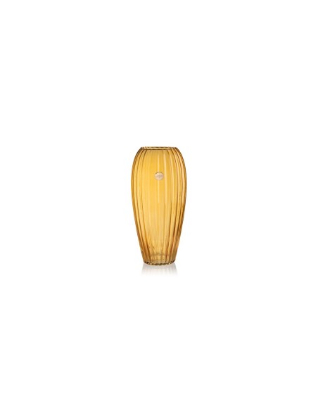 Vaso lustrato in vetro ambra Ilary Queen
