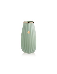 Vaso basic verde salvia con ghiera dorata Ilary Queen