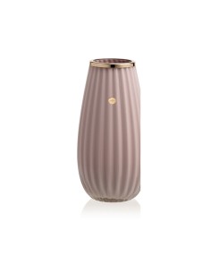 Vaso basic cipria con ghiera dorata Ilary Queen
