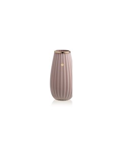 Vaso basic cipria con ghiera dorata Ilary Queen 2