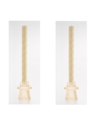 Coppia di candelieri con candele Emò