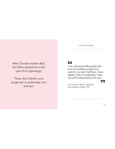 Libro decorativo The Little Guide to Coco Chanel