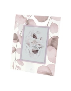 Portafoto Cornice in vetro Botanic rosa Hervit